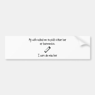 Autocollant De Voiture Épouse ou harmonica de sélection