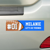 Autocollant De Voiture Équipe Bleue Blanche (En voiture)