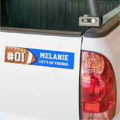 Autocollant De Voiture Équipe Bleue Blanche (Sur camion)