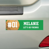 Autocollant De Voiture Équipe de baseball blanc vert (En voiture)