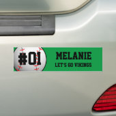 Autocollant De Voiture Équipe de baseball noir vert (En voiture)