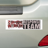 Autocollant De Voiture Équipe d'intervention en cas d'éclosion de zombie (En voiture)