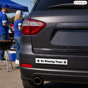 Autocollant De Voiture Équipe Gagnante Drôle Parodie Graphique de Sport