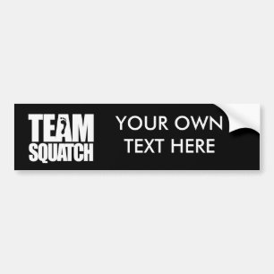 AUTOCOLLANT DE VOITURE ÉQUIPE SQUATCH -