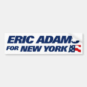 Autocollant De Voiture Eric Adams for NYC Mayor 2025 (Devant)