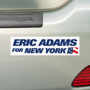 Autocollant De Voiture Eric Adams pour le Maire de NYC 2025