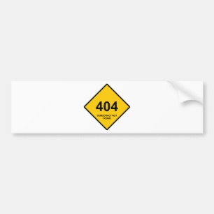 Autocollant De Voiture Erreur 404 : Démocratie introuvable