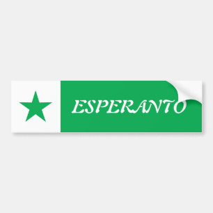Autocollant De Voiture Esperanto,