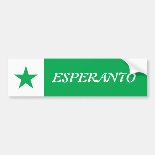 Autocollant De Voiture Esperanto, (Devant)