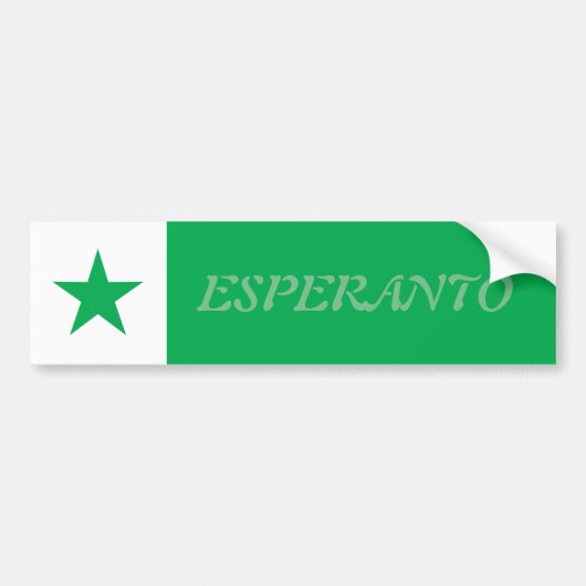 Autocollant De Voiture Espéranto (Devant)