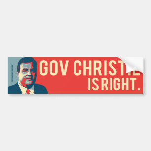 Autocollant De Voiture Espoir de Chris Christie