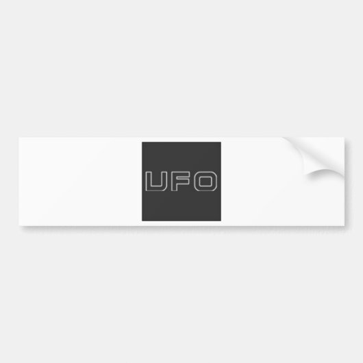 Autocollant De Voiture essai d'UFO (Devant)