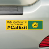 Autocollant De Voiture État de CALEXIT de Jefferson 51 (En voiture)