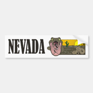 Autocollant De Voiture État de serpent du Nevada Etats-Unis : Serpent à