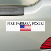 Autocollant De Voiture Etats-Unis-Drapeau-Grand, le FEU BARBARA BOXER ! (En voiture)