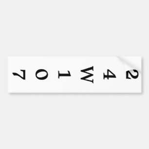 Autocollant De Voiture Étiquette d'adresse pour boîte aux lettres - Noir