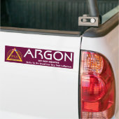 Autocollant De Voiture Étiquette d'argon (Sur camion)