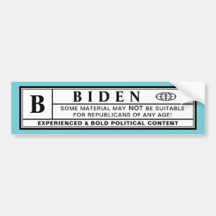 Autocollant De Voiture Étiquette d'avertissement de Biden