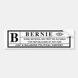 Autocollant De Voiture Étiquette de mise en garde de ponceuses de Bernie