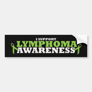 Autocollant De Voiture Étiquette de pare-chocs Lymphoma Lime Green Suppo
