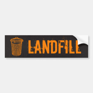 Autocollant De Voiture Étiquette de poubelle de déchets de décharge