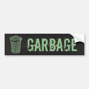 Autocollant De Voiture Étiquette grunge vintage de poubelle de déchets