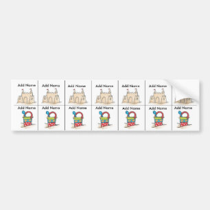 Autocollant De Voiture Étiquettes de la Coupe Sippy Beach