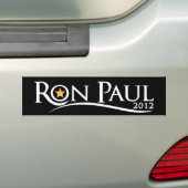 Autocollant De Voiture Étoile 2012 d'or de Ron Paul (En voiture)