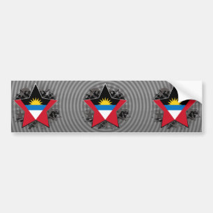 Autocollant De Voiture Étoile d'Antigua-et-Barbuda