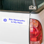 Autocollant De Voiture Étoile de David, Bibi NetanyahuIs mon héros (Sur camion)