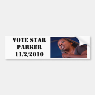 Autocollant De Voiture Étoile Parker, PARKER 11/2/2010 d'ÉTOILE de VOTE