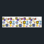 AUTOCOLLANT DE VOITURE ÉTOILES JUIVES DE BULLETIN<br><div class="desc">Sticker de pare-chocs amusant avec des étoiles juives. Étoile de David. Idéal pour les cadeaux et cadeaux Channukka.</div>