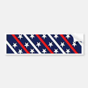 Autocollant De Voiture étoiles patriotiques rouges bleues