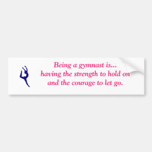 Autocollant De Voiture Être un gymnaste est… adhésif pour pare-chocs