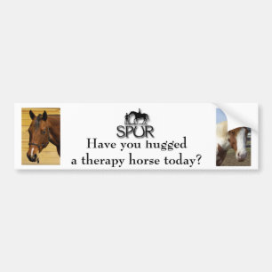 Autocollant De Voiture Étreignez un adhésif pour pare-chocs de cheval d