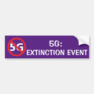 Autocollant De Voiture événement d'extinction 5G
