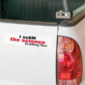 Autocollant De Voiture Evil Dr Antony Fauci I scam the science "i am the" (Sur camion)