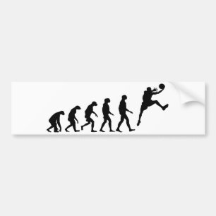 Autocollant De Voiture Évolution de basket-ball