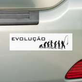 AUTOCOLLANT DE VOITURE ÉVOLUTION DE LA PÊCHE (En voiture)