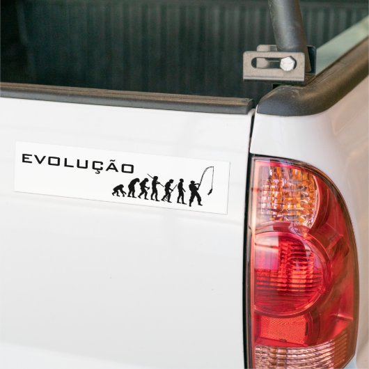 AUTOCOLLANT DE VOITURE ÉVOLUTION DE LA PÊCHE (Sur camion)