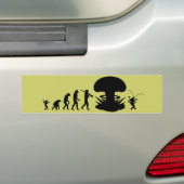 Autocollant De Voiture Evolution de l'homme et du cafard amusant Graphiqu (En voiture)