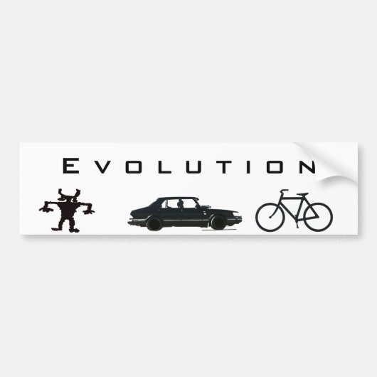 Autocollant De Voiture Évolution de transport (Devant)