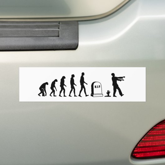 Autocollant De Voiture Évolution de zombi (En voiture)