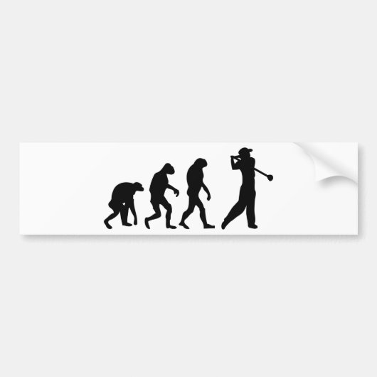 Autocollant De Voiture évolution du golf (Devant)