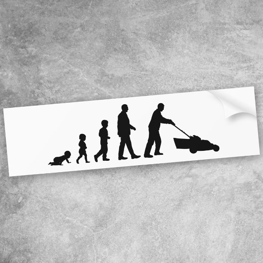 Autocollant De Voiture Evolution du papa - Drôle Sticker pare-chocs pour 
