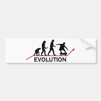 Autocollant De Voiture Évolution faisante de la planche à roulettes
