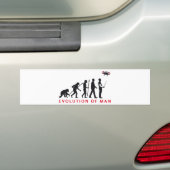 Autocollant De Voiture evolution of man controlling drone (En voiture)