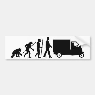 Autocollant De Voiture Evolution of man Piaggio Singe mini transporteur