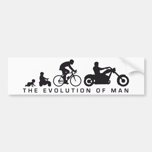 Autocollant De Voiture evolution of mocycle bicycle (Devant)