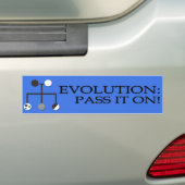 Autocollant De Voiture Évolution : Passez-la dessus ! (En voiture)